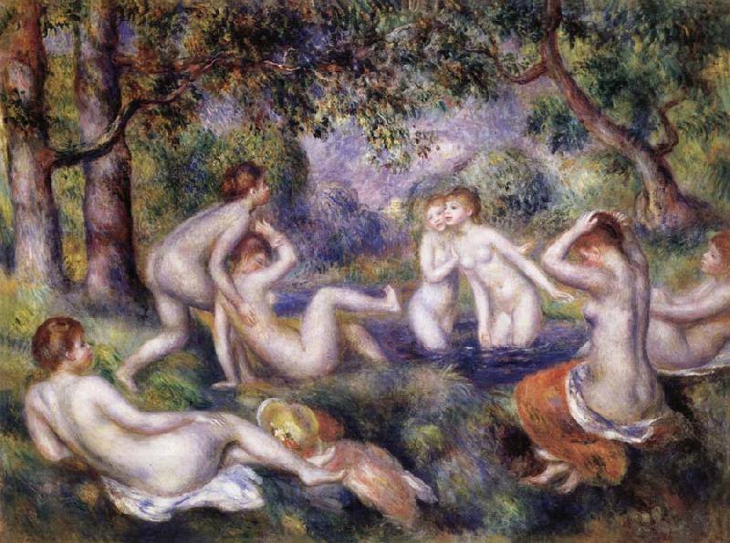 Pierre Renoir Bathers in the Forest China oil painting art
